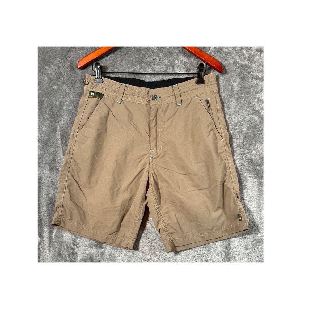 Howler Bros Horizon Hybrid Shorts 9" Mens 32 Brown Outdoor Pockets Performance